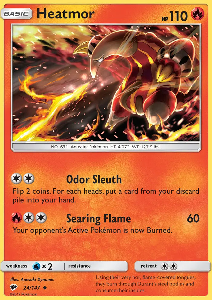 Heatmor 24 Burning Shadows Pokesingles