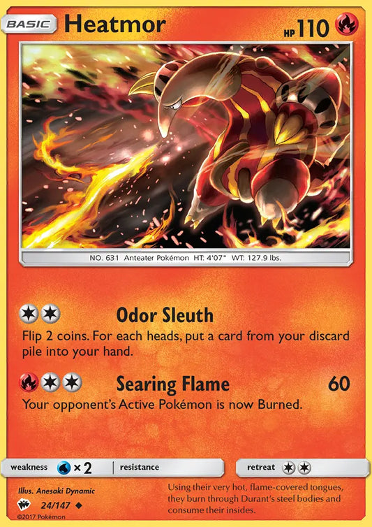 Heatmor 24 Burning Shadows Pokesingles