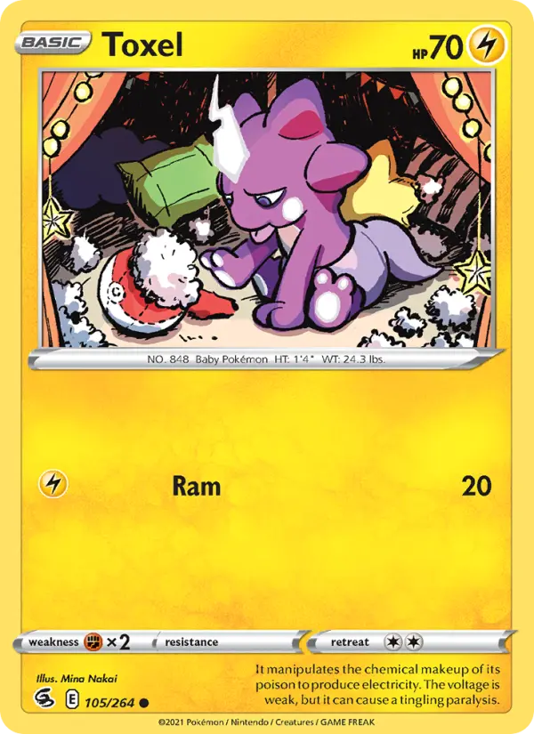Toxel 105 Fusion Strike Pokesingles