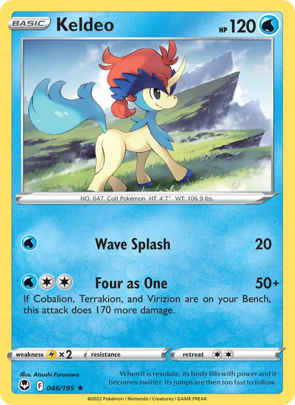 Keldeo 46 Silver Tempest Pokesingles