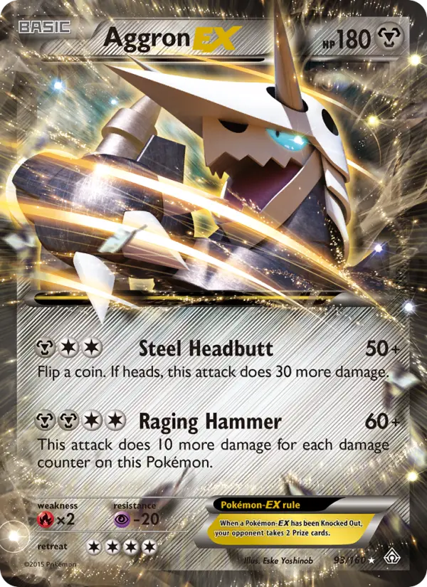 Aggron EX 93 Primal Clash Pokesingles