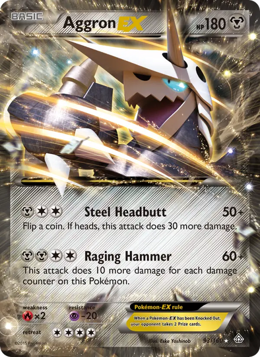 Aggron EX 93 Primal Clash Pokesingles