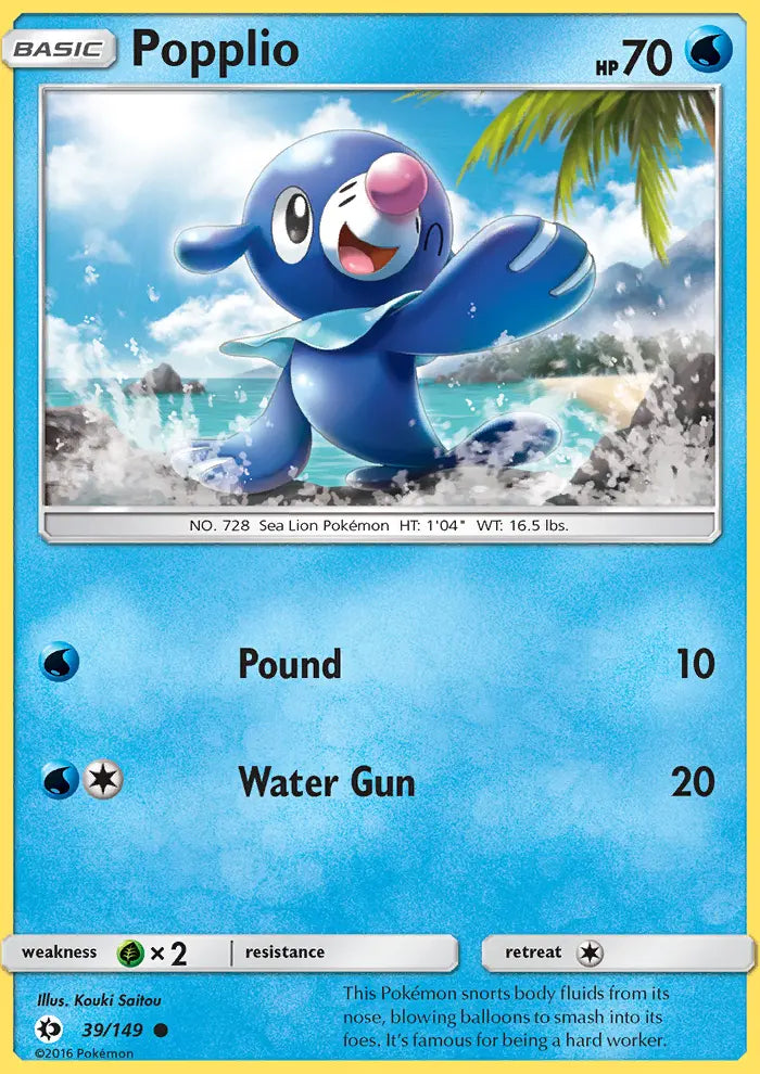 Popplio 39 Sun & Moon Pokesingles