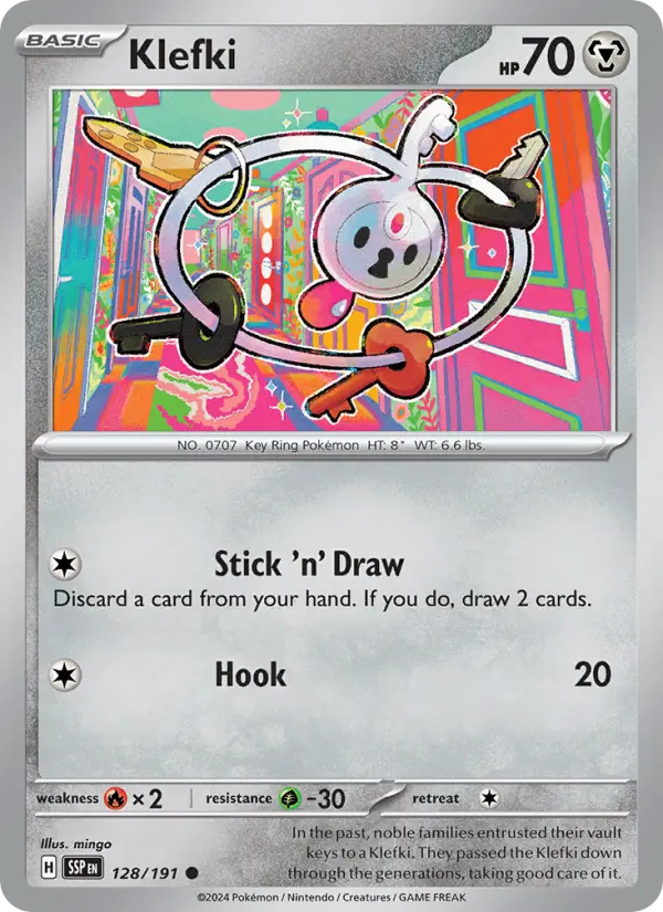 Klefki 128 Surging Sparks Pokesingles
