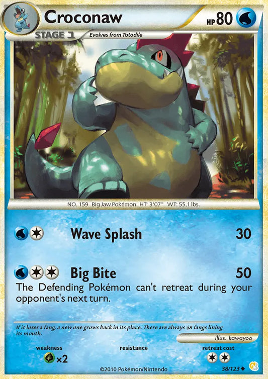 Croconaw 38 HeartGold SoulSilver Pokesingles