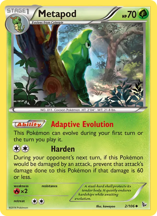 Metapod 2 Flashfire Pokesingles
