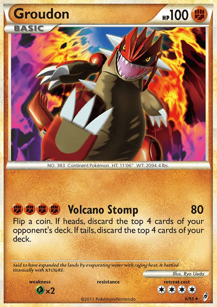 Groudon 6 Call of Legends Pokesingles