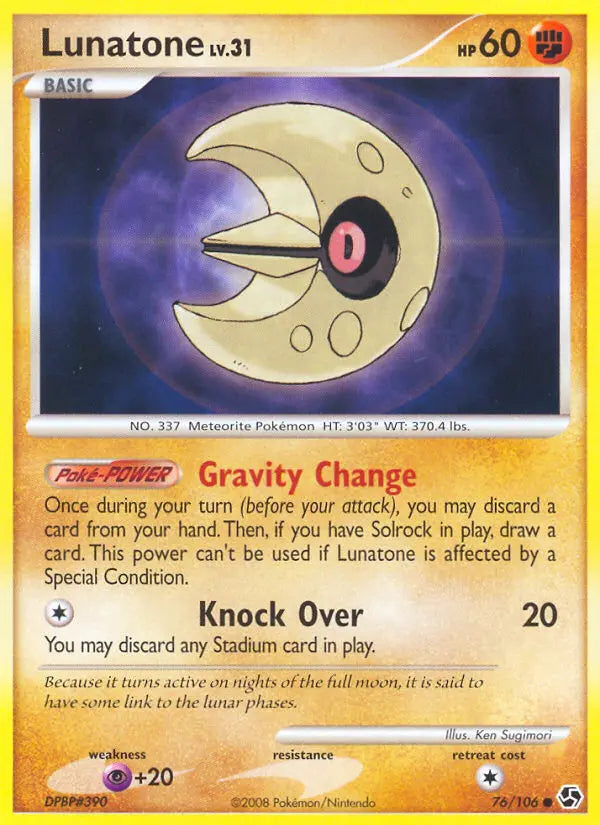 Lunatone 76 Great Encounters Pokesingles