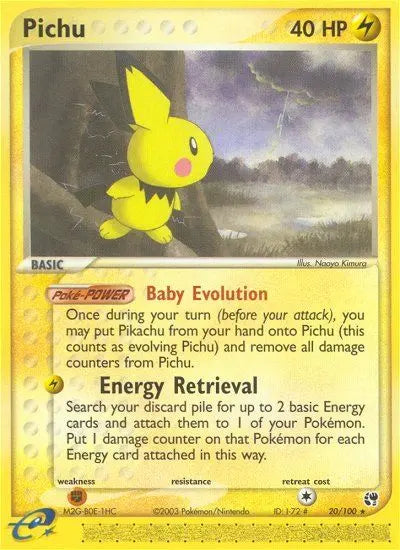 Pichu 20 Sandstorm Pokesingles