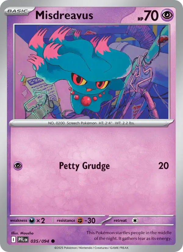Misdreavus 35 Phantasmal Flames Pokesingles