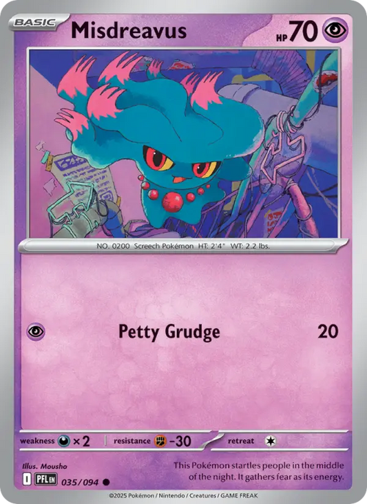 Misdreavus 35 Phantasmal Flames Pokesingles