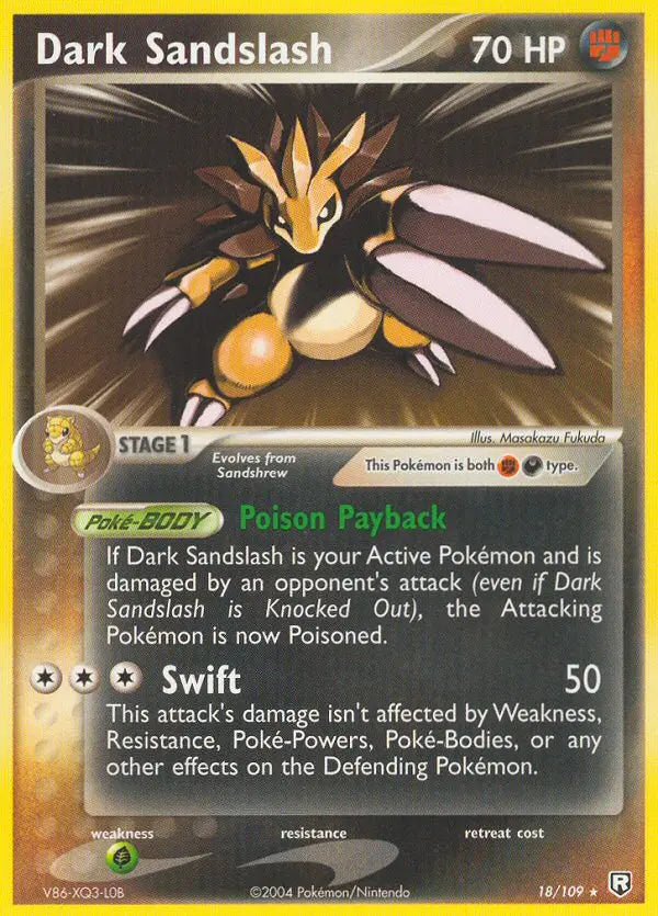 Dark Sandslash 18 Team Rocket Returns Pokesingles