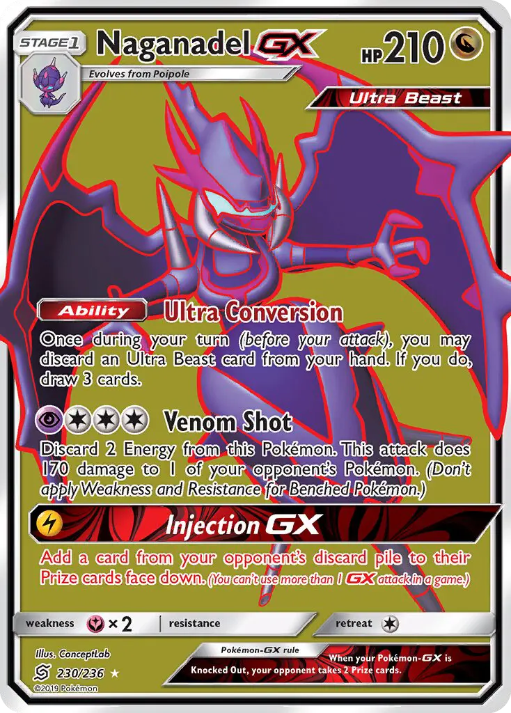 Naganadel GX 230 Unified Minds Pokesingles
