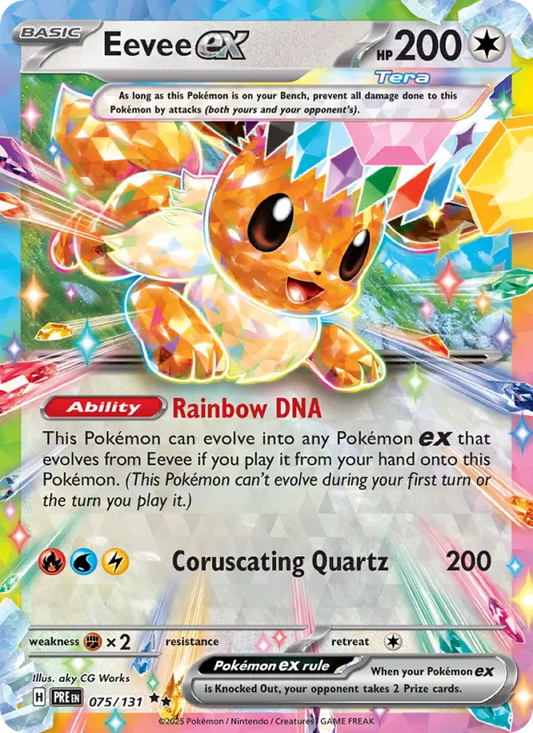 Eevee ex 75 Prismatic Evolutions Pokesingles