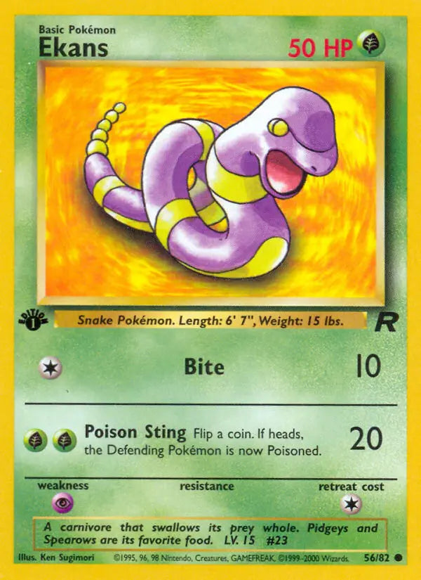 Ekans 56 Team Rocket Pokesingles
