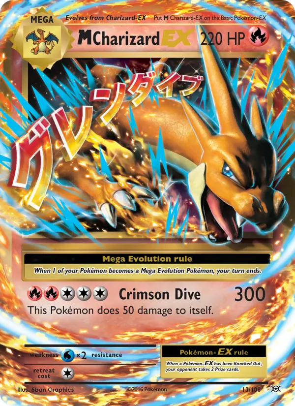 M Charizard EX 13 Evolutions Pokesingles