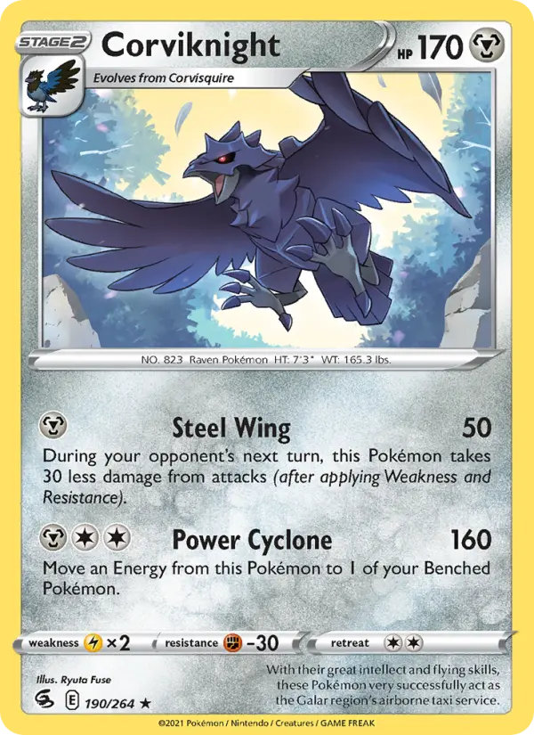 Corviknight 190 Fusion Strike Pokesingles