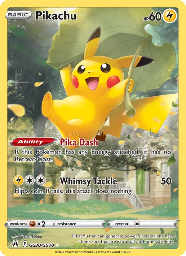 Pikachu GG30 Crown Zenith Pokesingles