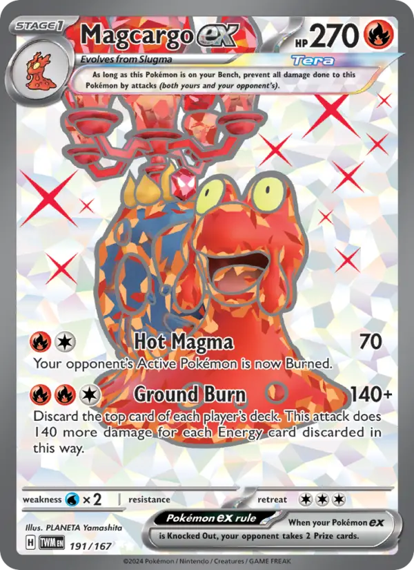 Magcargo ex 191 Twilight Masquerade Pokesingles