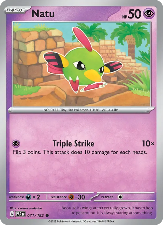Natu 71 Paradox Rift Pokesingles