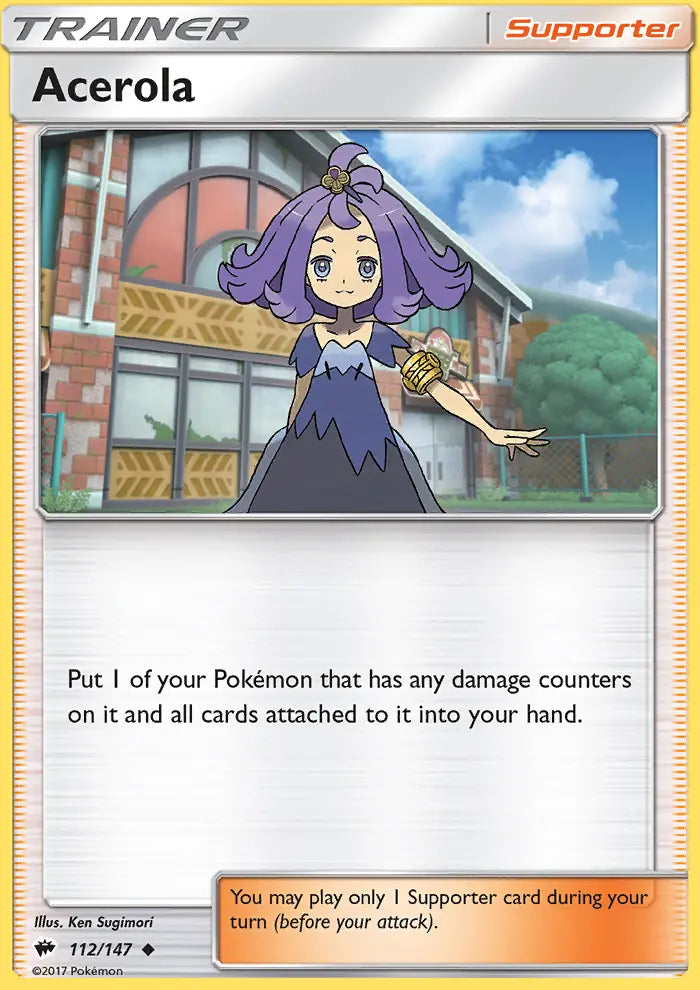 Acerola 112 Burning Shadows Pokesingles