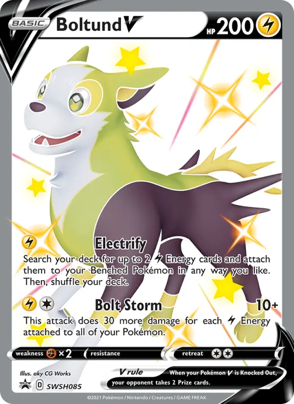 Boltund V SWSH085 SWSH Black Star Promos Pokesingles