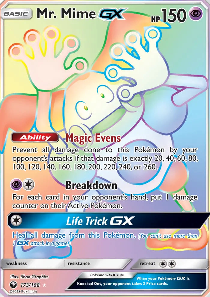 Mr. Mime GX 173 Celestial Storm Pokesingles