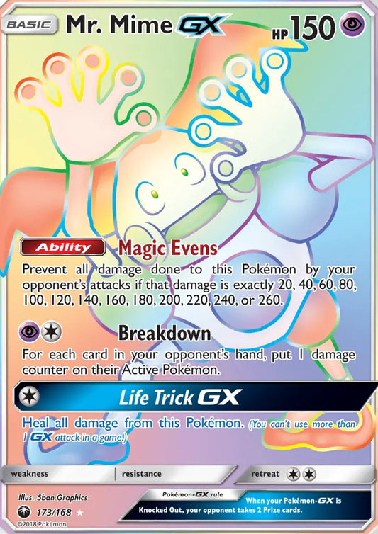 Mr. Mime GX 173 Celestial Storm Pokesingles