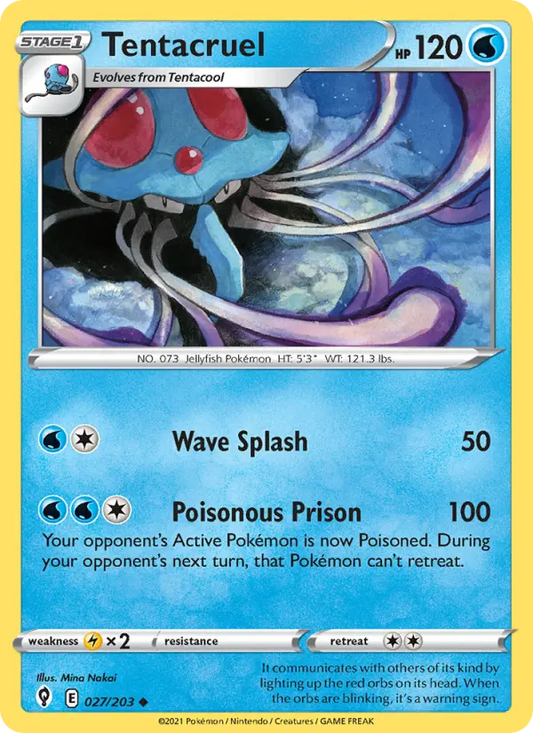 Tentacruel 27 Evolving Skies Pokesingles