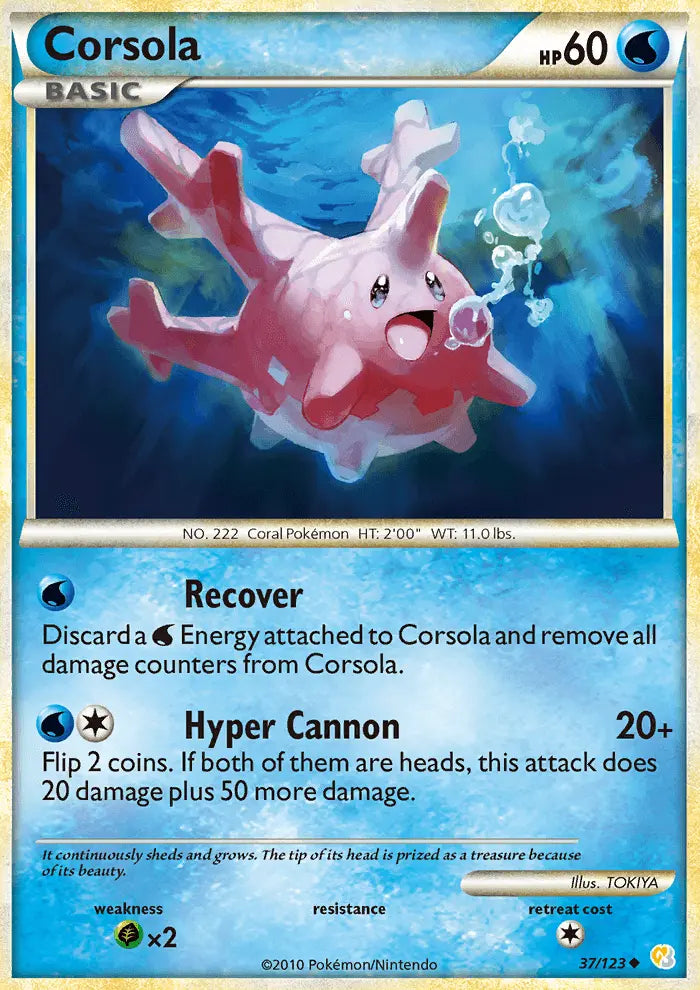Corsola 37 HeartGold SoulSilver Pokesingles