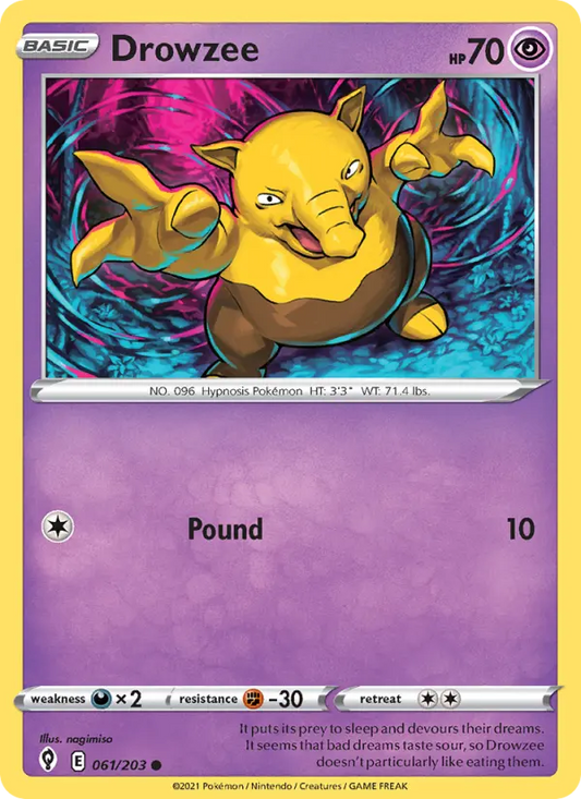 Drowzee 61 Evolving Skies Pokesingles