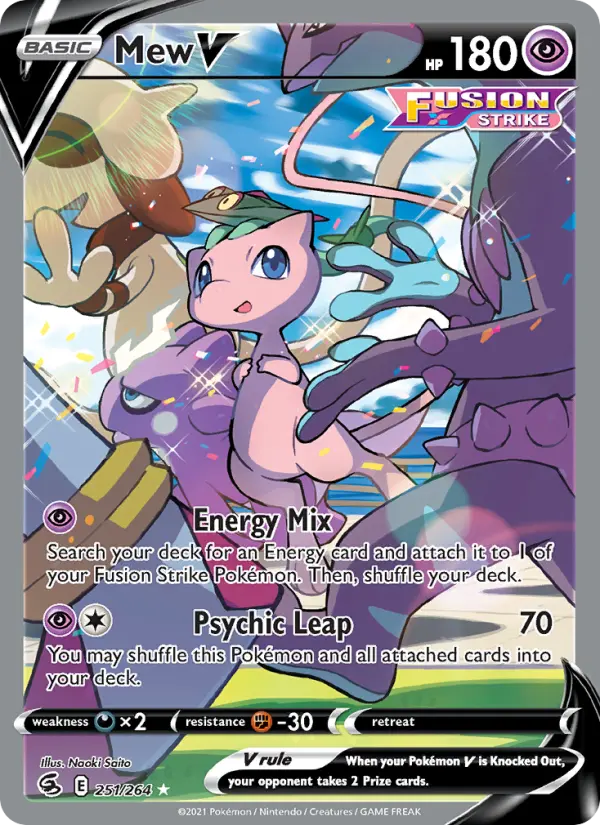 Mew V 251 Fusion Strike Pokesingles