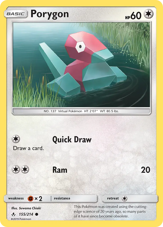 Porygon 155 Unbroken Bonds Pokesingles
