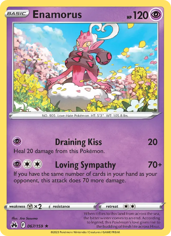 Enamorus 67 Crown Zenith Pokesingles