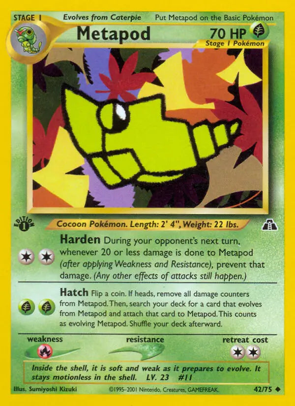 Metapod 42 Neo Discovery Pokesingles