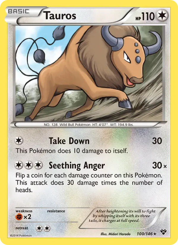 Tauros 100 XY Pokesingles