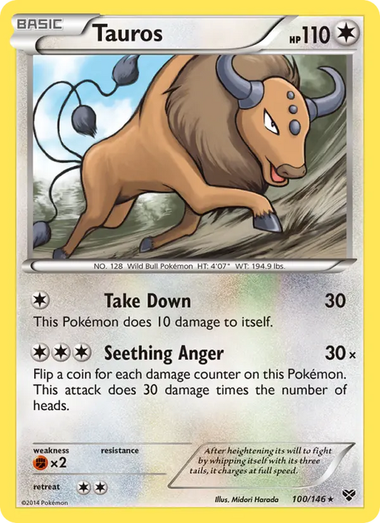 Tauros 100 XY Pokesingles