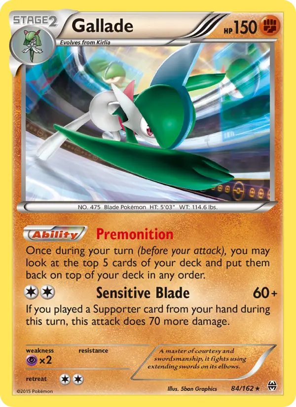 Gallade 84 BREAKthrough Pokesingles