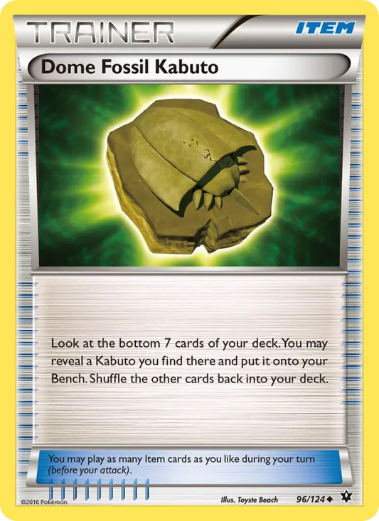 Dome Fossil Kabuto 96 Fates Collide Pokesingles
