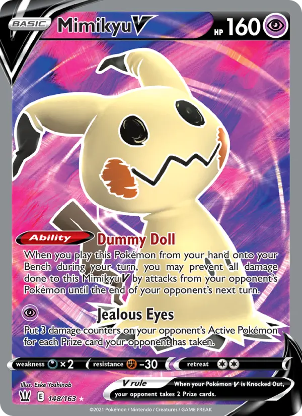 Mimikyu V 148 Battle Styles Pokesingles