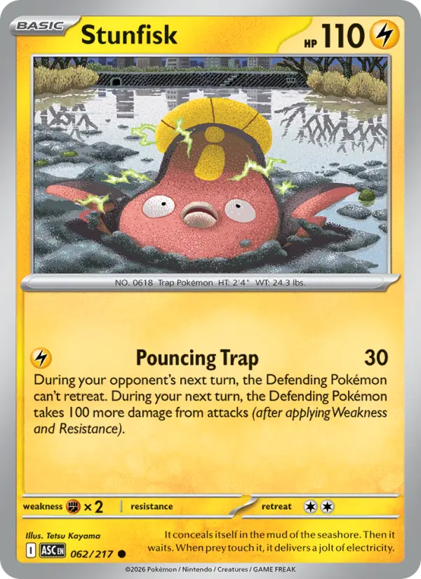 Stunfisk 62 Ascended Heroes Pokesingles