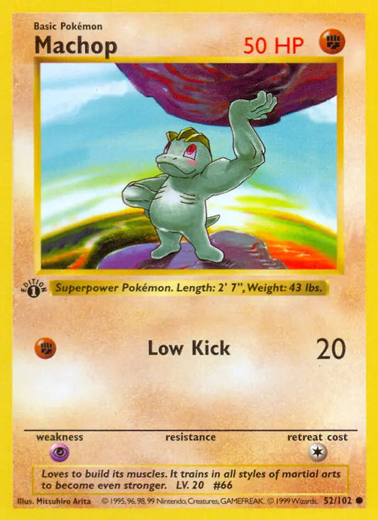 Machop 52 Base Set Pokesingles