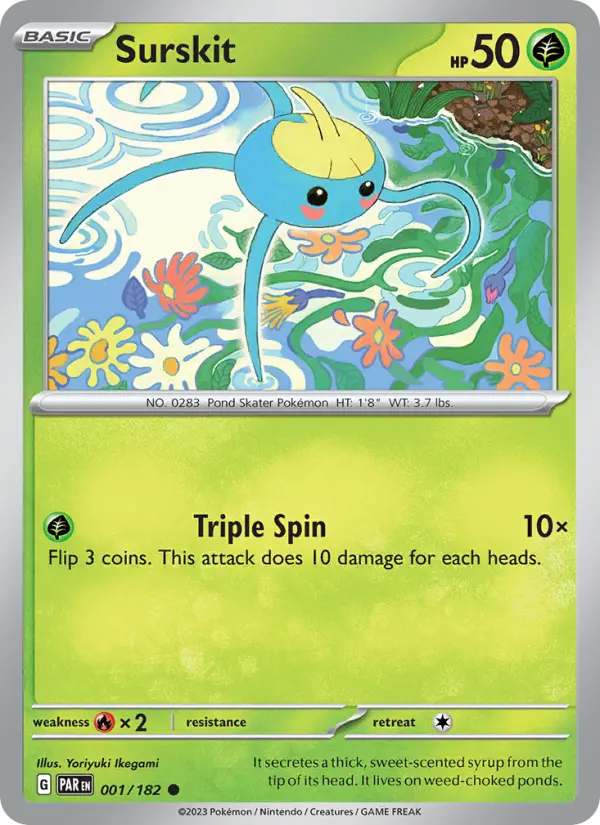 Surskit 1 Paradox Rift Pokesingles