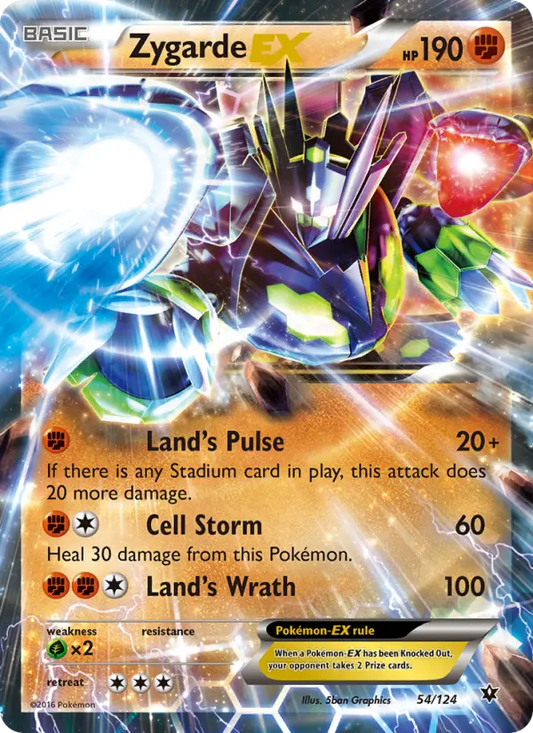 Zygarde EX 54 Fates Collide Pokesingles