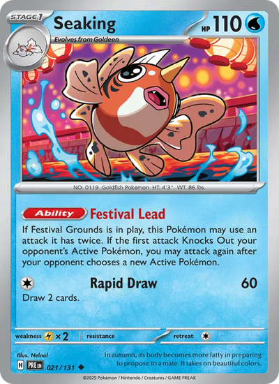 Seaking 21 Prismatic Evolutions Pokesingles