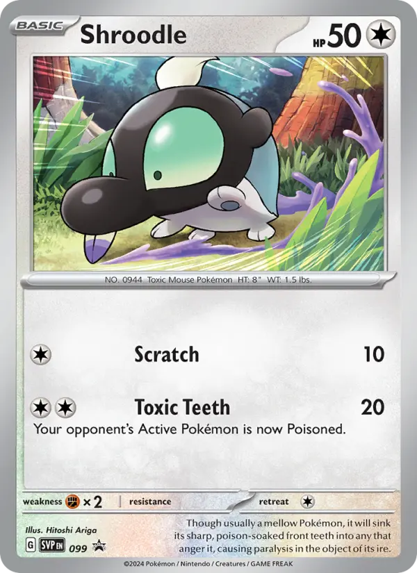 Shroodle 99 SVP Black Star Promos Pokesingles