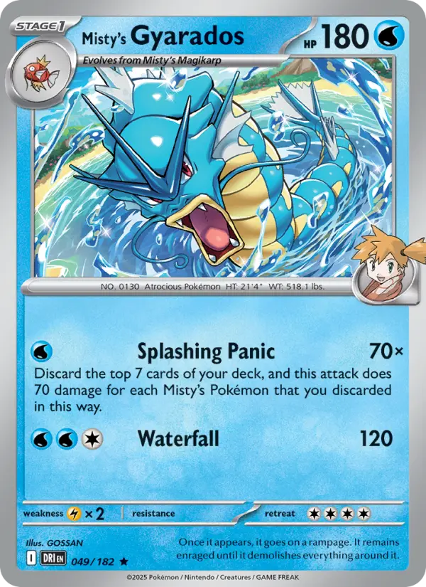 Misty's Gyarados 49 Destined Rivals Pokesingles