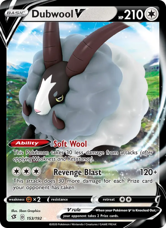 Dubwool V 153 Rebel Clash Pokesingles