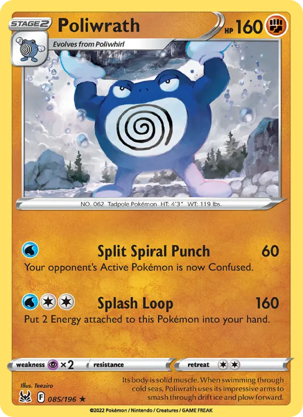 Poliwrath 85 Lost Origin Pokesingles