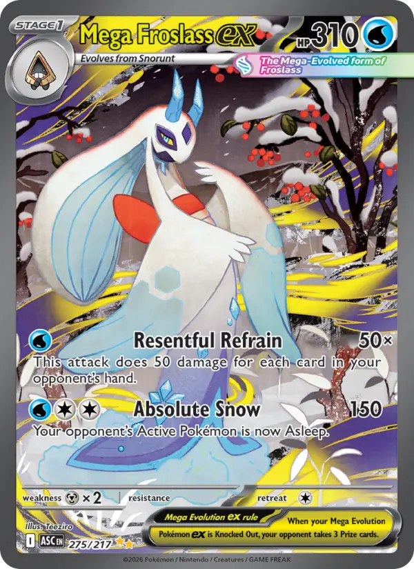 Mega Froslass ex 275 Ascended Heroes Pokesingles